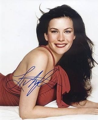 Original Autogramm LIV TYLER auf Großfoto (COA)