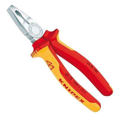 KNIPEX 036180 VDE Kombizange 180mm, Elektrozange