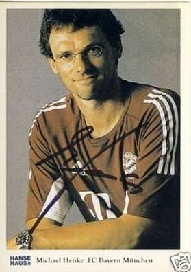 Michael Henke Bayern München Hanse Haus AK 2002 Sign.