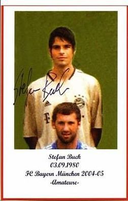 Stefan Buck Bayern München Amateure 2004-05 Sign