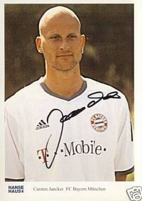 Carsten Jancker Bayern München Hanse Haus AK 2002 Sign.