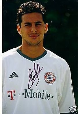 Claudio Pizzaro Super GF Bayern München Original Signiert + 14