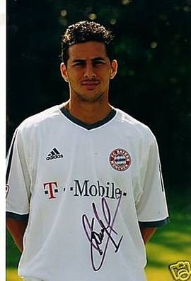Claudio Pizzaro Super GF Bayern München Original Signiert + 12
