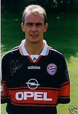 Mario Basler Super GF Bayern München Original Signiert + 22