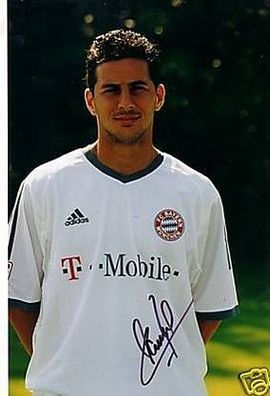 Claudio Pizzaro Super GF Bayern München Original Signiert + 1
