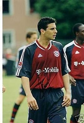 Claudio Pizzaro Super GF Bayern München Original Signiert + 11