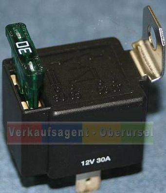 KFZ 12 Volt 30 Ampere Relais mit Sicherung (Schließer)