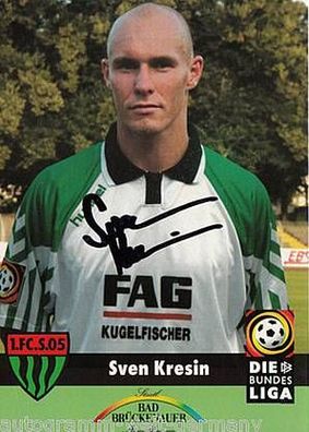 Sven Kresin FC Schweinfurt 05 2001-02 Autogrammkarte + A15700