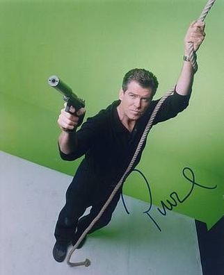 Original Autogramm PIERCE Brosnan James Bond 007 (COA)
