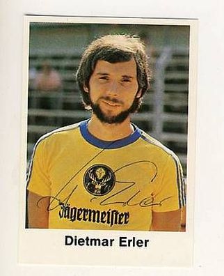 D. Erler Eintr. Braunschweig Bergmann SB 1977/78 Sign