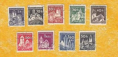 Tschechoslowakai 1960 1185-92 und 1431 komplett o (1)