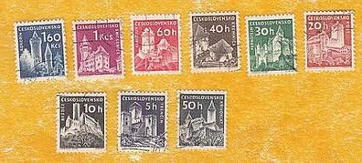 Tschechoslowakai 1960 1185-92 und 1431 komplett o (3)