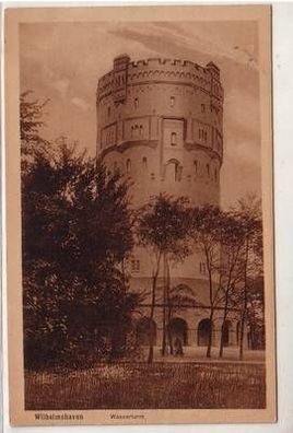 47516 Ak Wilhelmshaven Wasserturm 1917