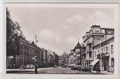 47482 Ak Konstanz a.B. Marktstätte Hotel Krone 1931