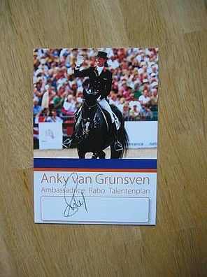 Olympiasiegerin Dressurreiten Anky van Grunsven - handsigniertes Autogramm!!!