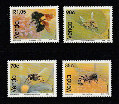 Südafrika - Venda (verschiedene Bienen) 1992 237-40 kpl. xx postfrisch