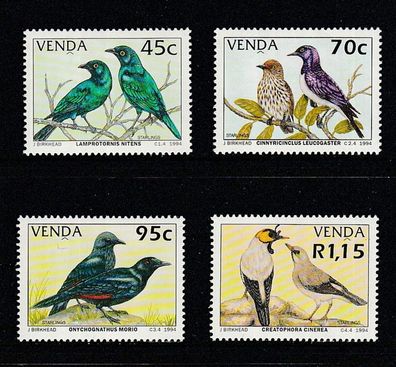Südafrika - Venda 1994 (exotische Vögel) 274-77 kpl. xx postfrisch