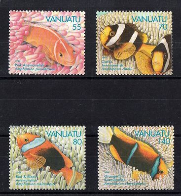 Vanuatu 1994 (964-67 exotische Fische ) kpl. xx postfrisch