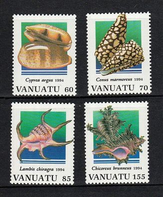 Vanuatu 1994 ( exotische Muscheln - 956-59 kpl. ) xx postfrisch