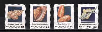 Vanuatu 1995 ( exotische Muscheln - 981-84 kpl. ) xx postfrisch