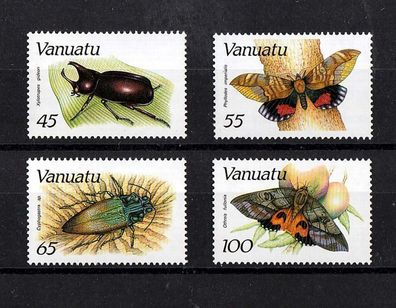 Vanuatu 1987 ( exotische Käfer u. Schmetterlinge ) - 981-84 kpl. ) xx postfrisch