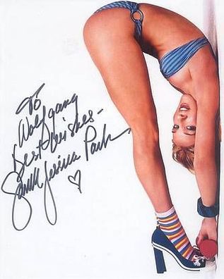 SEXY Original Autogramm SARAH Jessica PARKER auf Großfoto