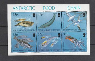 British Antarctic Territory - Meeresbewohner(Bl.2 - 35-40) - xx postfrisch