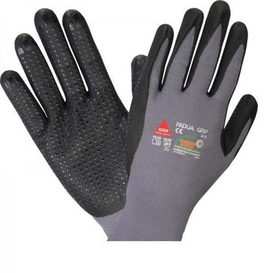 PADUA Grip Sicherheit Handschuh genoppt Schnittschutz Arbeitshandschuh Größe 10