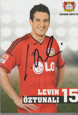 Levin Öztunali Autogramm Bayer Leverkusen Saison 2014/2015