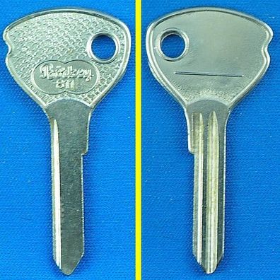 Schlüsselrohling Börkey 811 für verschiedene Huf + Ymos Profil 8 / Opel, Vauxhall