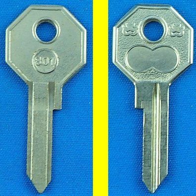 Schlüsselrohling Börkey 801 für verschiedene NSU / Huf Profile