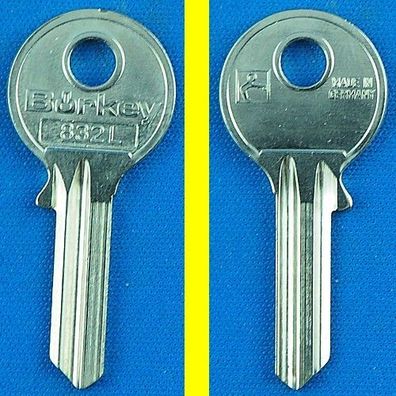 Schlüsselrohling Börkey 832 L für Vorhängeschlösser, Möbelzylinder, Stahlschränke