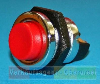 Starterknopf / Taster, Rot, 12 - 24 Volt , 12,5 Ampere