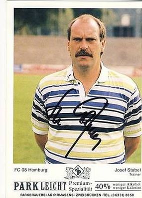 Josef Stabel FC Homburg 1989-90 Autogrammkarte+ A 5687