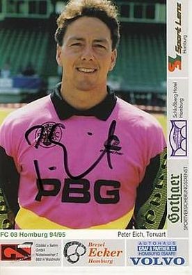 Peter Eich FC Homburg 1994-95 Autogrammkarte + A6906