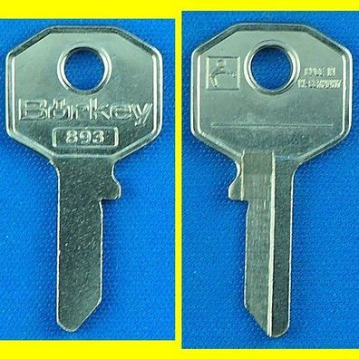 Schlüsselrohling Börkey 893 für Burgwächter, HK / Möbelzylinder, Stahlschränke,