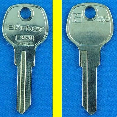 Schlüsselrohling Börkey 883 L (1) für GHE, Perohaus, Weco, Eisfink / Kühlschränke +