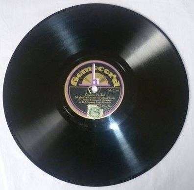 Schellackplatte Homocord Tango "Fräulein Pardon" u.a. 1929 (j)
