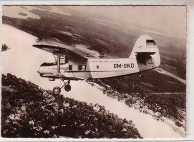 18999 DDR Ak Lufthansa Flugzeug Anderthalbdecker AN-2 1961