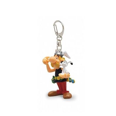 Asterix & Obelix Asterix mit Idefix Schlüsselanhänger Keychain Figur Figure NEU