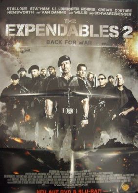 The Expendables 2 - Back for War A1 Filmposter NEU