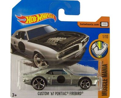 Hot Wheels Custom '67 Pontiac Firebird Muscle mania DTW82 Modellauto Auto NEU