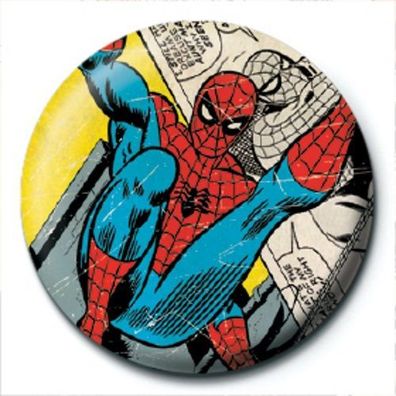 Marvel Spider Man Comic merchandise Anteck Button pyramid Neu NEW