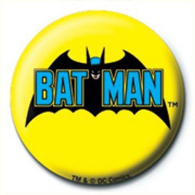 DC Comics Batman Retro Logo Ansteck Button pyramid Neu NEW
