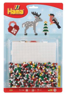 Hama Weihnachtsmotiv 2 Perlen Bügelperlen Kreativ Spielzeug NEU NEW