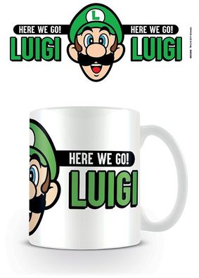 Super Mario Here We Go Luigi Tasse Kaffetasse Mug Tazza Neu NEW