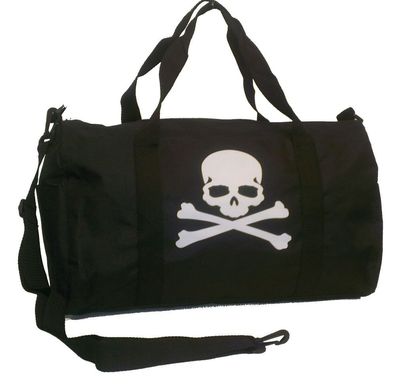 Totenkopf Sporttasche Skull Reisetasche Piraten Pirat Pirate 42cm sports bag gym