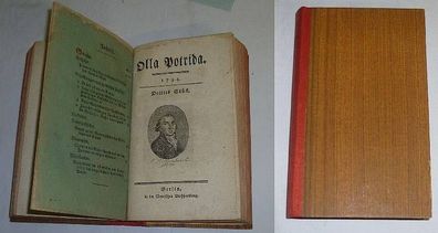 Olla Potrida 1794 Erstes bis Viertes Stück in einem Band