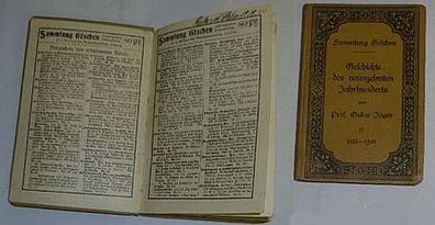 Sammlung Göschen Nr. 217: Geschichte des neunzehnten Jahrhunderts, 2. Bändchen 1852-1