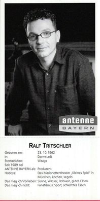 Ralf Tritschler ( Antenne Bayern ) - Autogrammkarte